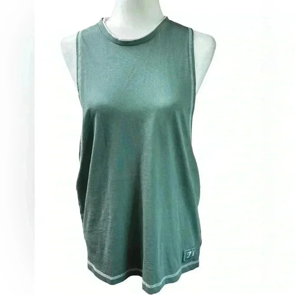 Gymshark Green Muscle Tank Size M